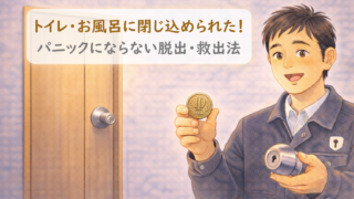 トイレや浴室の鍵が壊れて閉じ込められた!パニックにならずに脱出する方法