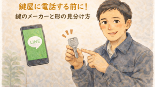 鍵屋さんに電話する前に!伝えるとスムーズな「鍵のメーカーと形」の見分け方