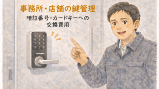 事務所の鍵をカードキーや暗証番号式に変える費用と効果