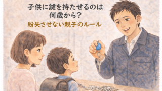 子供に鍵を持たせるのは何歳から?紛失させないための親子のルール作り