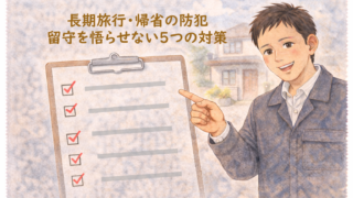 長期旅行・帰省中の防犯対策。泥棒に「留守」を悟らせない5つのチェックリスト