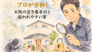 プロが分析!大阪の空き巣手口と対策。狙われやすい家の特徴とは