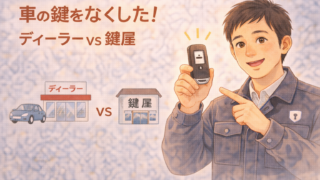 車の鍵をなくしたら?ディーラーと鍵屋、どっちに頼むのが正解?