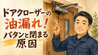 ドアクローザーの油漏れ!ドアがバタンと閉まる原因と交換費用