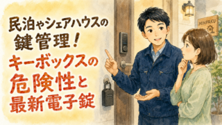 民泊やシェアハウスの鍵管理!キーボックスの危険性と最新電子錠