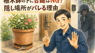 植木鉢の下に合鍵はNG?隠し場所が泥棒にバレる理由と対策