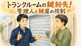 トランクルームの鍵紛失!貸し倉庫の開錠ルールと管理会社の役割