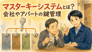 マスターキーシステムとは？会社やアパートの鍵を1本で管理する便利な仕組み